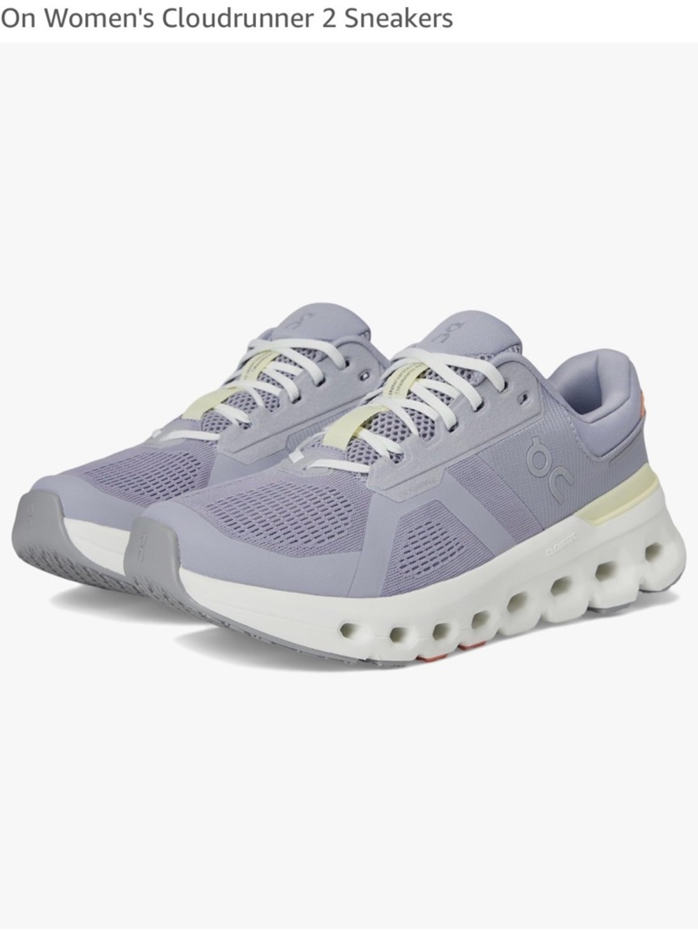 On Running On Cloud Cloudrunner 2 Womens 9.5 Lilac/Ivory